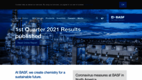 What Basf.us website looked like in 2021 (2 years ago)