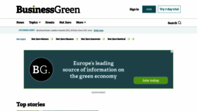 What Businessgreen.com website looked like in 2021 (2 years ago)