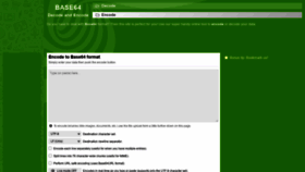 What Base64encode.org website looked like in 2021 (2 years ago)