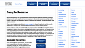 What Bestsampleresume.com website looked like in 2021 (2 years ago)