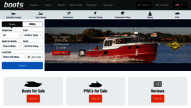 What Boats.com website looked like in 2021 (2 years ago)