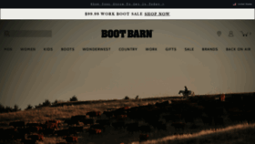 What Bootbarn.com website looked like in 2021 (2 years ago)