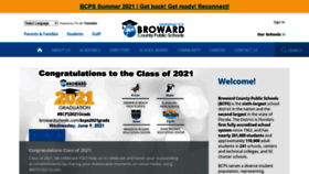 What Browardschools.com website looked like in 2021 (2 years ago)