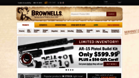 What Brownells.com website looked like in 2021 (2 years ago)