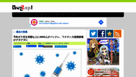 What Buzzap.jp website looked like in 2021 (2 years ago)