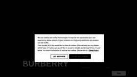 What Burberry.com website looked like in 2021 (2 years ago)