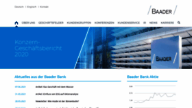 What Baaderbank.de website looked like in 2021 (2 years ago)