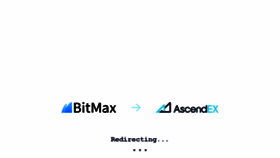 What Bitmax.io website looked like in 2021 (2 years ago)