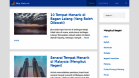 What Blogmalaysia.com website looked like in 2021 (2 years ago)