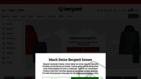 What Bergzeit.de website looked like in 2021 (2 years ago)
