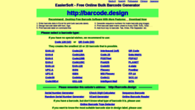 What Barcode.design website looked like in 2021 (4 years ago)
