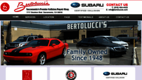What Bertoluccis.com website looked like in 2021 (2 years ago)