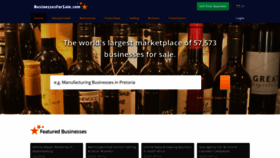 What Businessesforsale.co.za website looked like in 2021 (2 years ago)