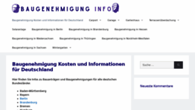 What Baugenehmigung-info.de website looked like in 2021 (2 years ago)
