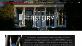 What Bellamymansion.org website looked like in 2021 (2 years ago)
