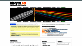 What Biorytm.net website looked like in 2021 (2 years ago)