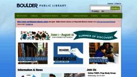What Boulderlibrary.org website looked like in 2021 (2 years ago)