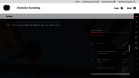 What Bundestag.de website looked like in 2021 (4 years ago)