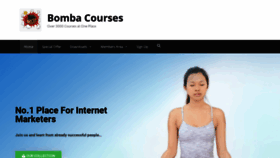 What Bombacourses.com website looked like in 2021 (3 years ago)