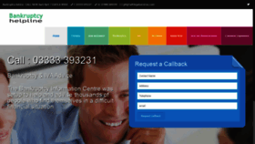 What Bankruptcy.org.uk website looked like in 2021 (4 years ago)