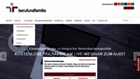 What Beruf-und-familie.de website looked like in 2021 (2 years ago)