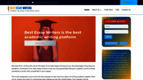 What Bestessaywriters.com website looked like in 2021 (2 years ago)
