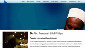 What Bilalphilips.com website looked like in 2021 (2 years ago)