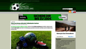 What Blog-fussball.de website looked like in 2021 (2 years ago)