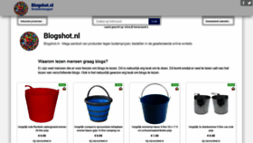 What Blogshot.nl website looked like in 2021 (2 years ago)