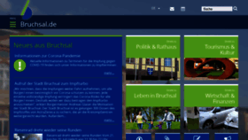 What Bruchsal.de website looked like in 2021 (4 years ago)