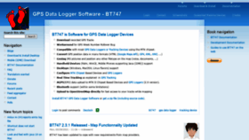 What Bt747.org website looked like in 2021 (2 years ago)