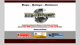 What Burgenwelt.de website looked like in 2021 (2 years ago)