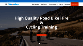 What Bike2malaga.com website looked like in 2021 (2 years ago)