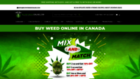 What Buymyweedonline.ca website looked like in 2021 (2 years ago)