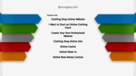 What Bonusgala.com website looked like in 2021 (2 years ago)