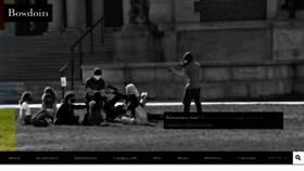 What Bowdoin.edu website looked like in 2021 (4 years ago)