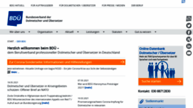 What Bdue.de website looked like in 2021 (2 years ago)