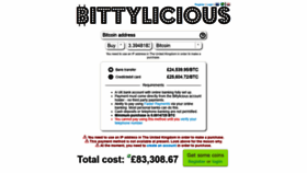 What Bittylicious.com website looked like in 2021 (2 years ago)