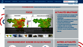 What Bruitparif.fr website looked like in 2021 (2 years ago)