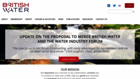 What Britishwater.co.uk website looked like in 2021 (2 years ago)
