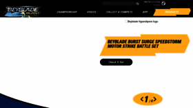 What Beyblade.hasbro.com website looked like in 2021 (2 years ago)