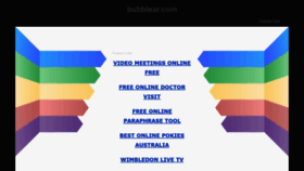 What Bubblear.com website looked like in 2021 (2 years ago)