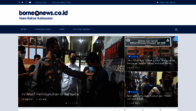 What Borneonews.co.id website looked like in 2021 (2 years ago)