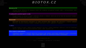 What Biotox.cz website looked like in 2021 (2 years ago)