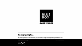 What Blueboxgamestudios.com website looked like in 2021 (2 years ago)