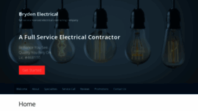 What Brydenelectrical.com website looked like in 2021 (2 years ago)