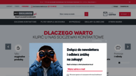 What Bezokularow.pl website looked like in 2021 (2 years ago)
