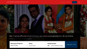 What Brahminmatrimony.com website looked like in 2021 (2 years ago)