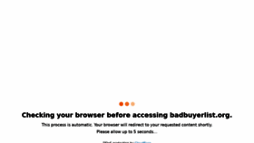 What Badbuyerlist.org website looked like in 2021 (2 years ago)