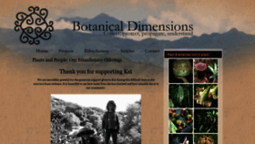 What Botanicaldimensions.org website looked like in 2021 (2 years ago)
